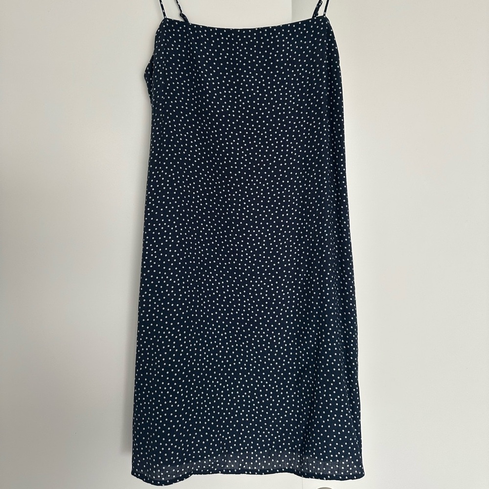Abercrombie Navy Blue Polka Dot Shift Dress